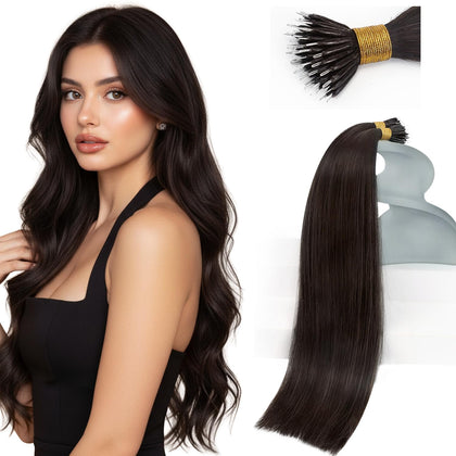 Extensions cheveux Sunny Hair 18 pouces marron foncé vue avant