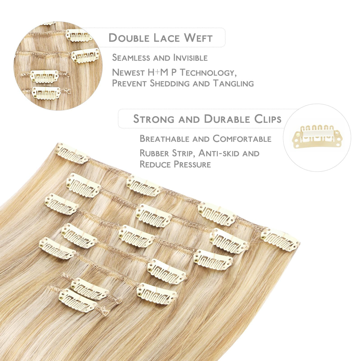 Extensions cheveux Wennalife en paquet, présentation
