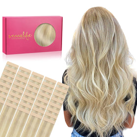 Extensions de cheveux adhésives Wennalife 22 pouces couleur ombre