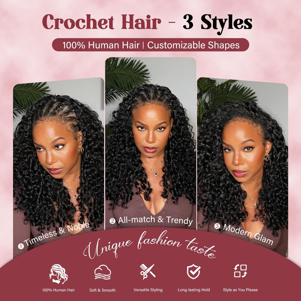 Extensions de cheveux ALIDIDI MINI KNOTS montrant la texture douce
