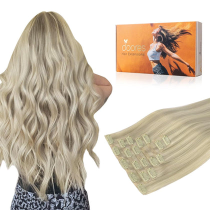 Extensions de cheveux clip-in DOORES 20 pouces vue avant