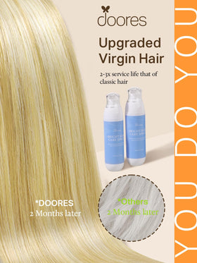 Extensions de cheveux DOORES 100% Remy 12" vue de dos