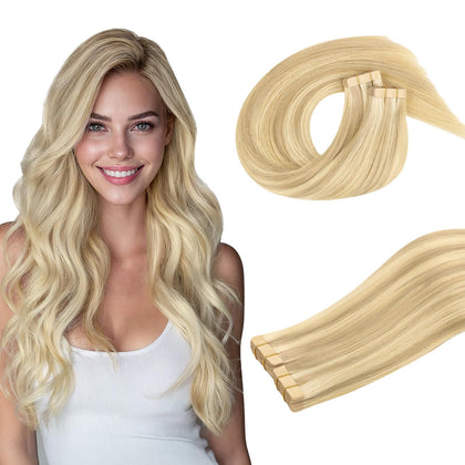 Extensions de cheveux DOORES 100g vue avant avec ruban transparent