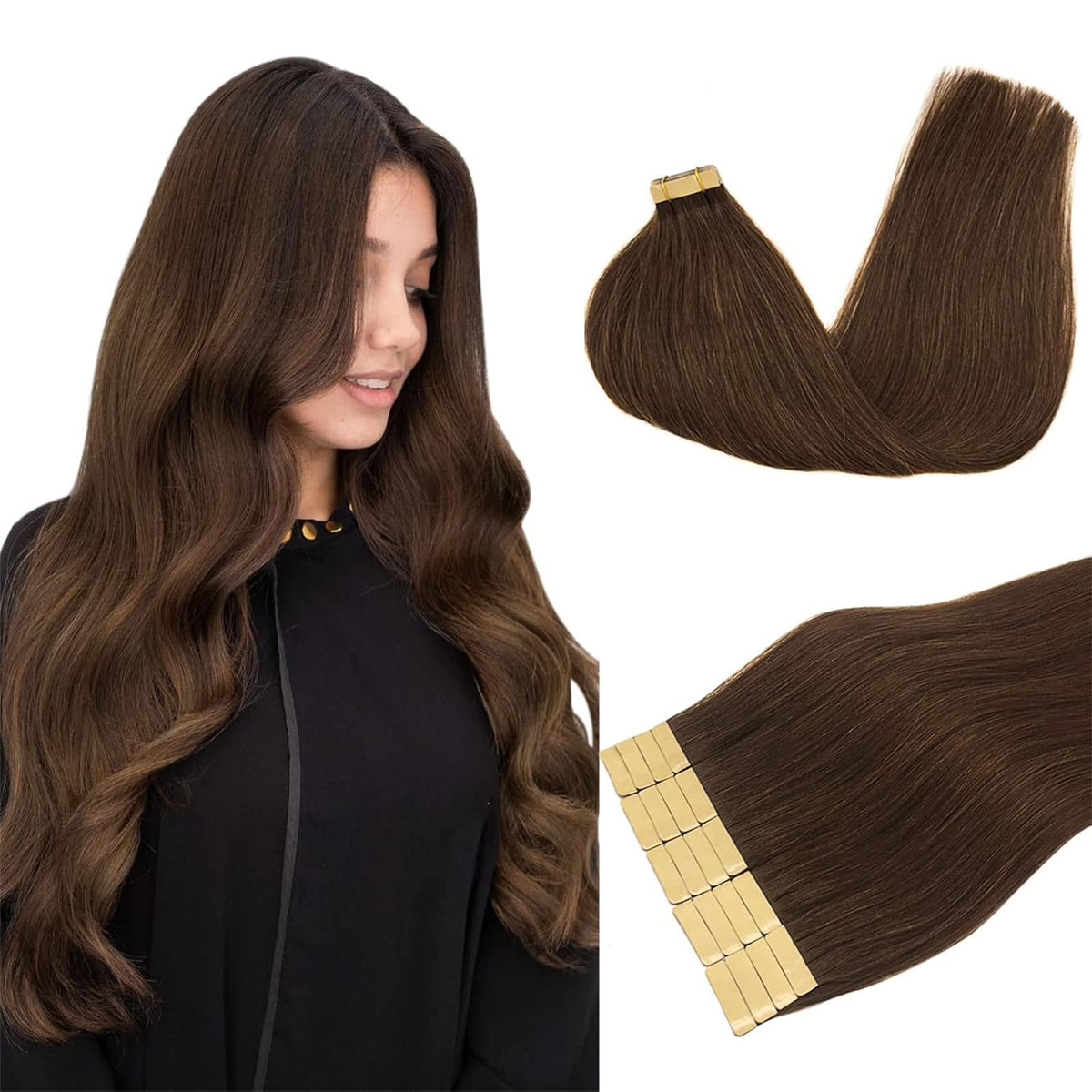 Extensions de cheveux DOORES 20pcs en Remy de 20-26 pouces