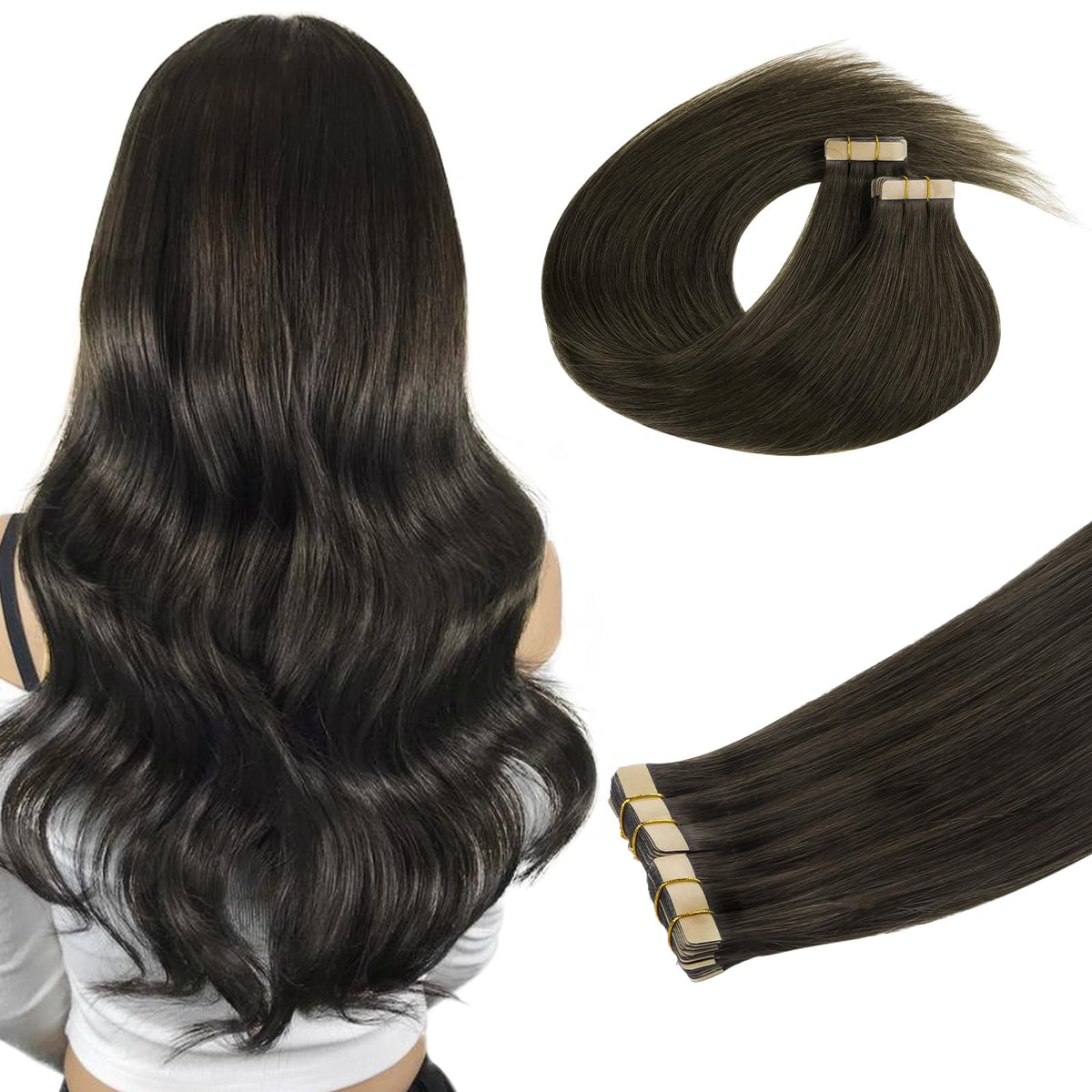 Extensions de cheveux DOORES 80g en couleur naturelle