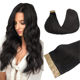 Extensions de cheveux DOORES à bande adhésive 20pcs couleur naturelle