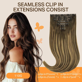 Extensions de cheveux DOORES avec bandes en silicone, détail