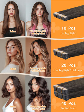Extensions de cheveux DOORES avec instructions d'utilisation