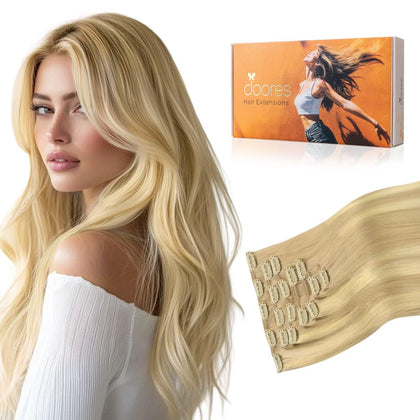 Extensions de cheveux DOORES clip-in 120g couleur ombrée