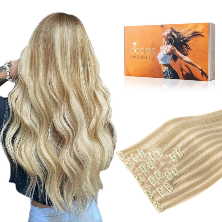 Extensions de cheveux DOORES clip-in 120g, vue avant