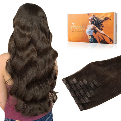 Extensions de cheveux DOORES clip-in en paquet de 7 pièces