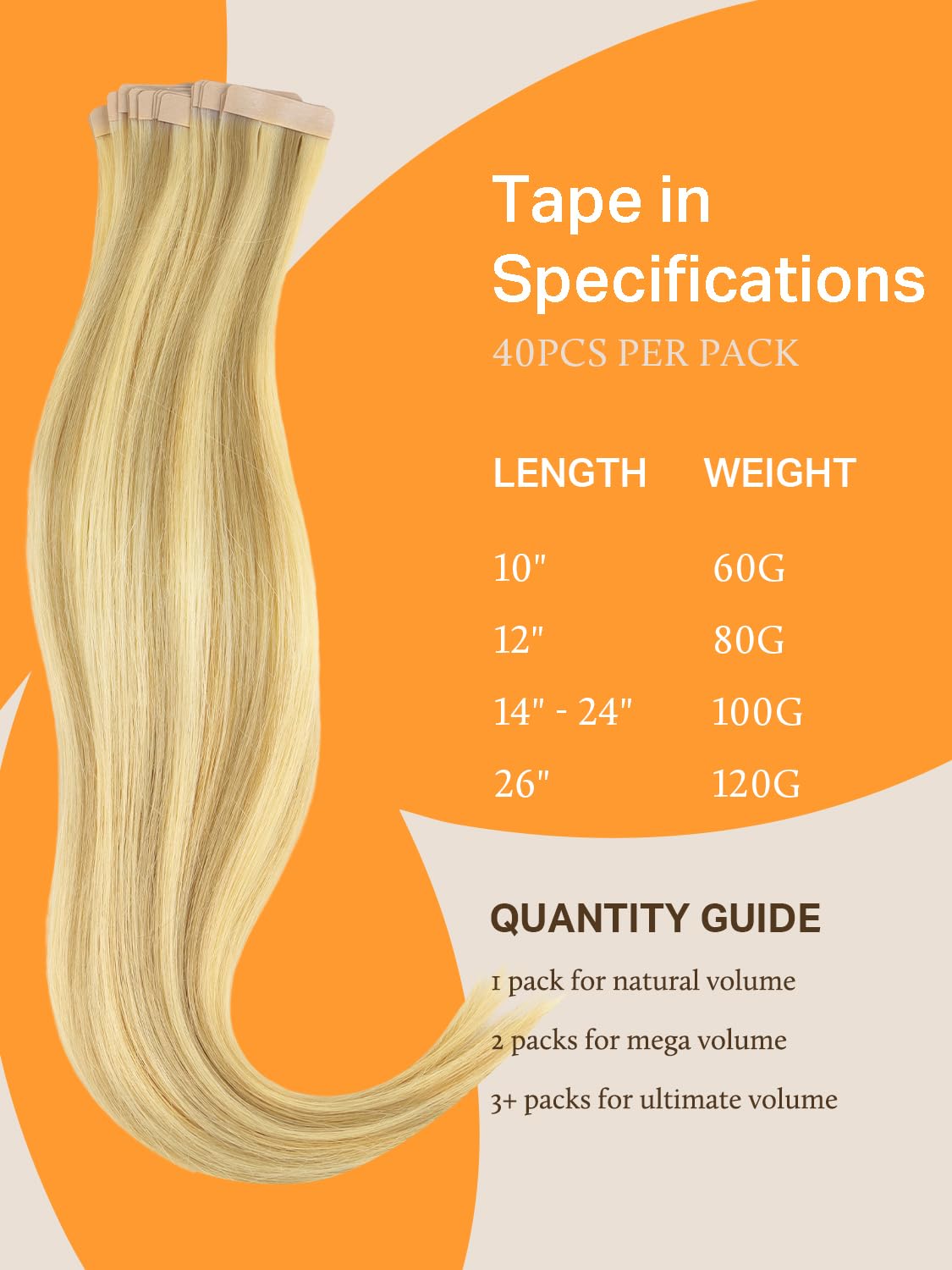 Extensions de cheveux DOORES dans un emballage élégant