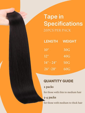 Extensions de cheveux DOORES en balayage, vue latérale