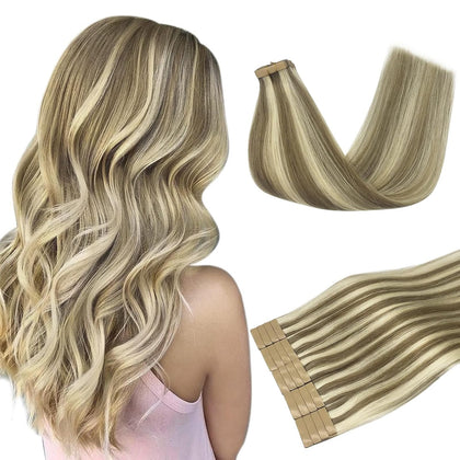 Extensions de cheveux DOORES en cheveux humains naturels, paquet de 20 pièces