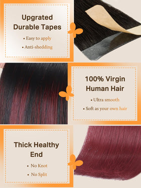 Extensions de cheveux DOORES en couleur balayage, présentation