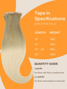Extensions de cheveux DOORES en couleur ombre