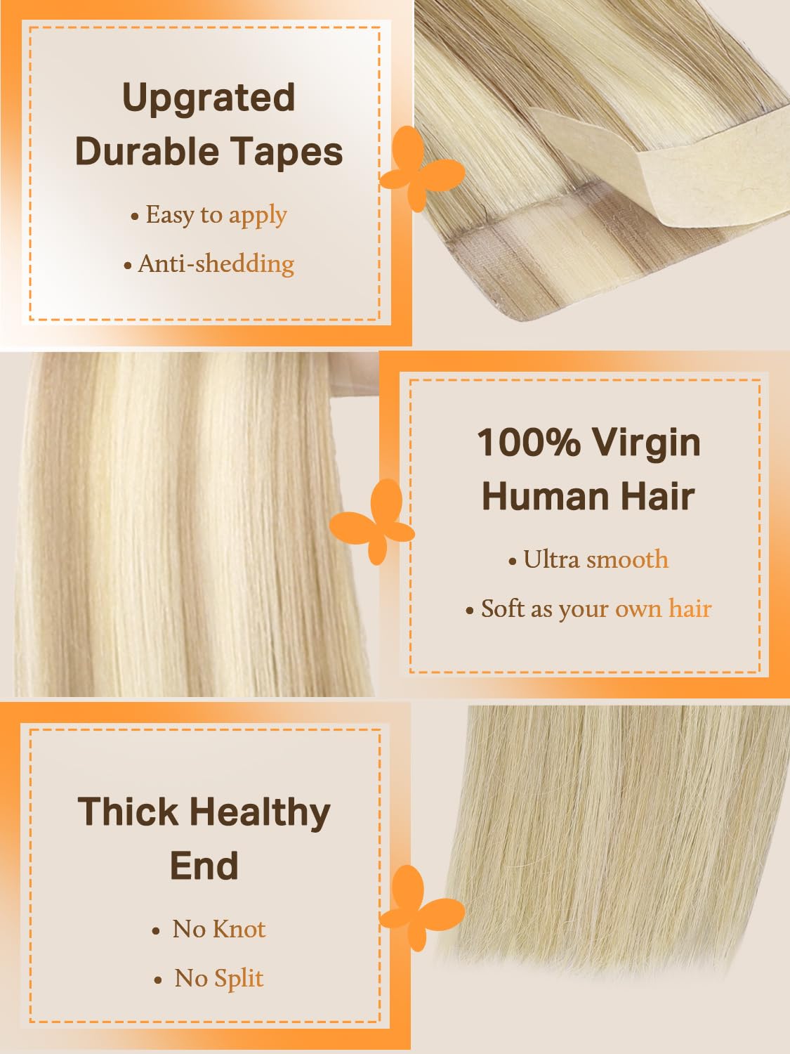 Extensions de cheveux DOORES en différentes couleurs