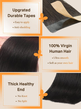 Extensions de cheveux DOORES en différentes couleurs, présentation