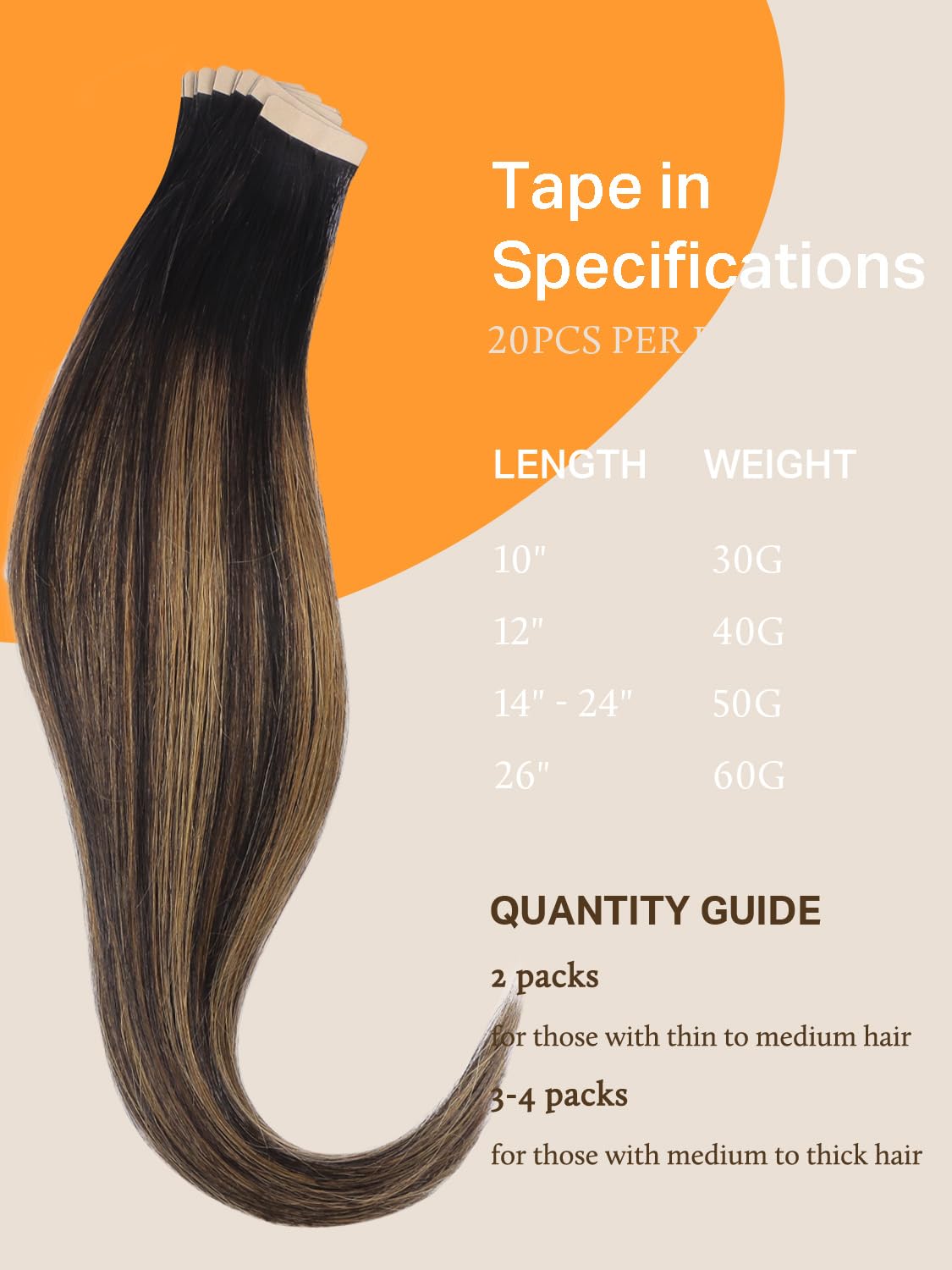 Extensions de cheveux DOORES en différentes longueurs