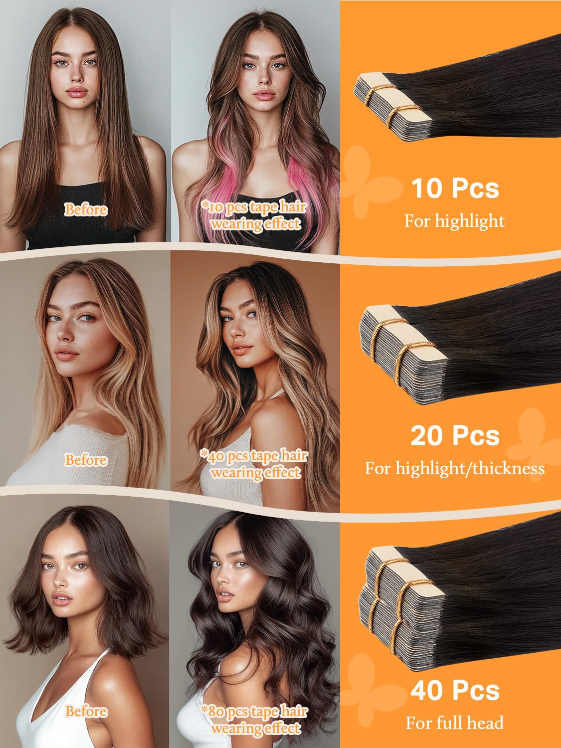 Extensions de cheveux DOORES en ombre