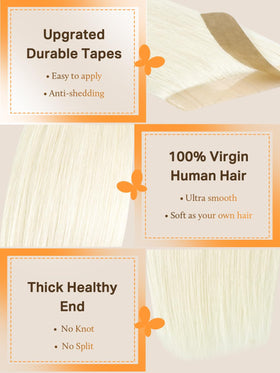 Extensions de cheveux DOORES en ombre, vue latérale