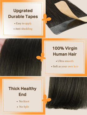 Extensions de cheveux DOORES en plusieurs couleurs, vue d'ensemble