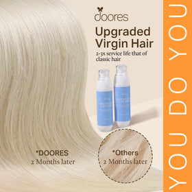 Extensions de cheveux DOORES montrant la texture soyeuse