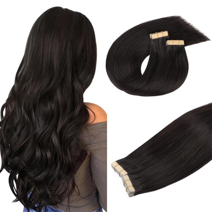 Extensions de cheveux DOORES Tape In 150g, couleur unie