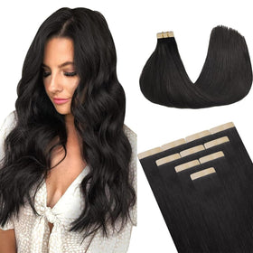 Extensions de cheveux DOORES tape in en cheveux humains, vue avant