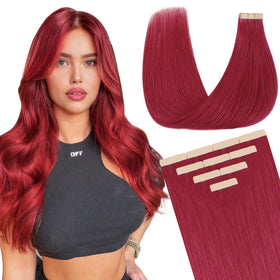 Extensions de cheveux DOORES tape in modèle 100g vue de face