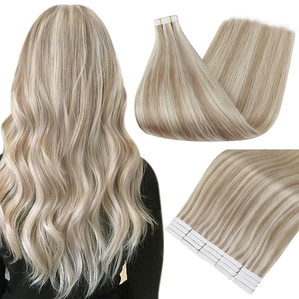 Extensions de cheveux Fshine 22 pouces couleur blond sale vue de face