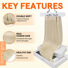 Extensions de cheveux Full Shine 18 pouces en cheveux humains remy