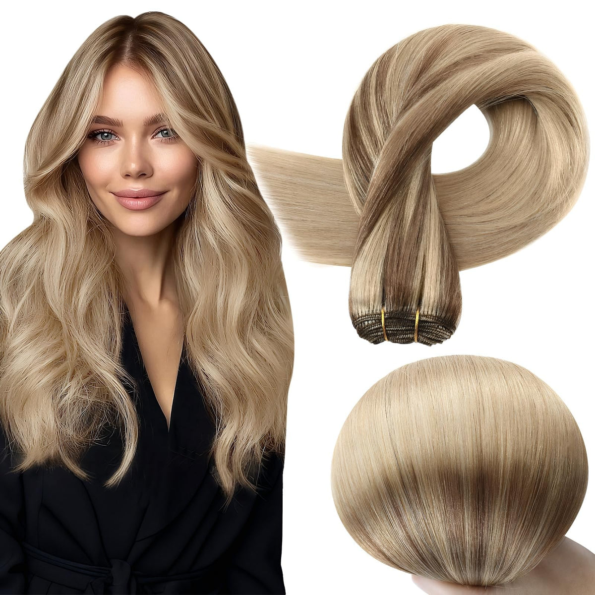 Extensions de cheveux Full Shine 20 pouces couleur noir naturel