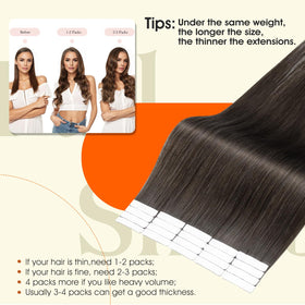 Extensions de cheveux Full Shine 22 pouces avec texture soyeuse