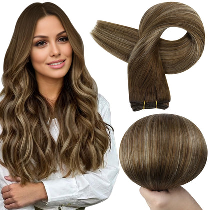 Extensions de cheveux Full Shine 24 pouces couleur ombre vue de face