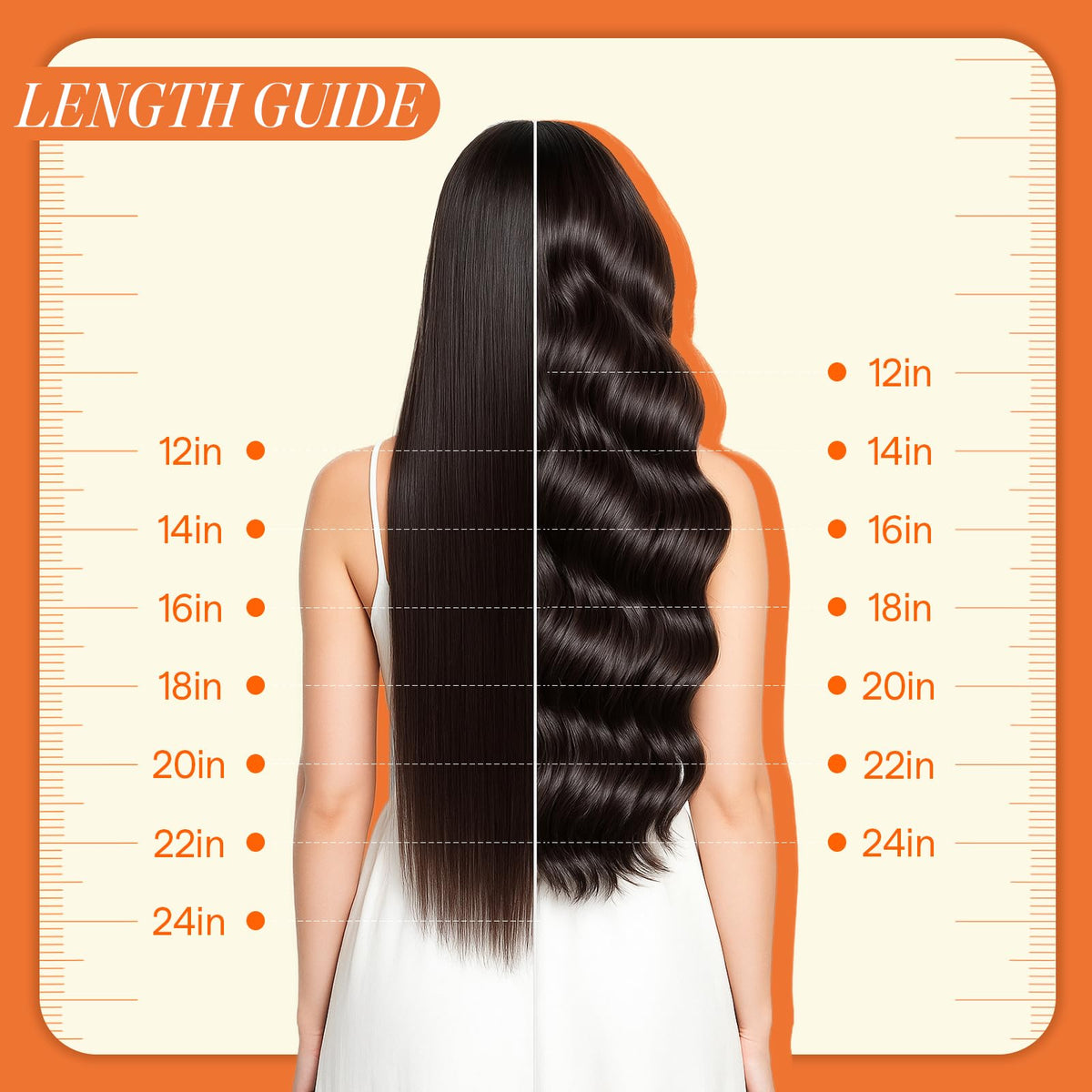 Extensions de cheveux Full Shine appliquées en demi-queue
