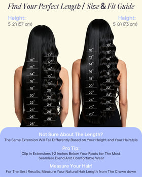 Extensions de cheveux Full Shine après coiffage à chaud