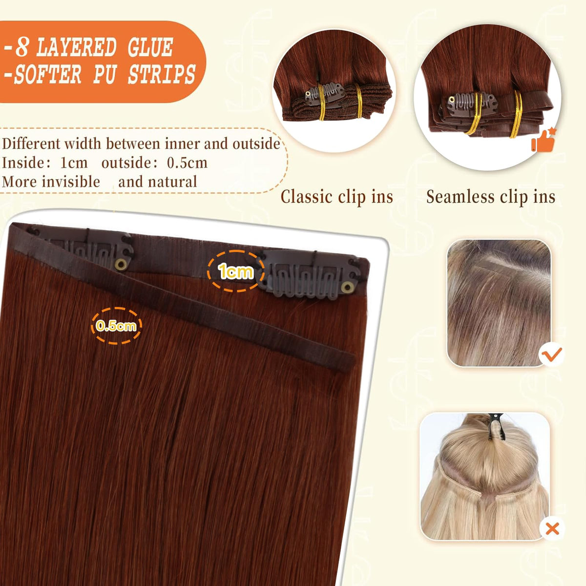 Extensions de cheveux Full Shine dans un environnement lumineux