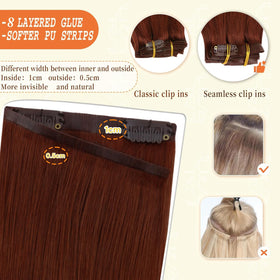 Extensions de cheveux Full Shine dans un environnement lumineux