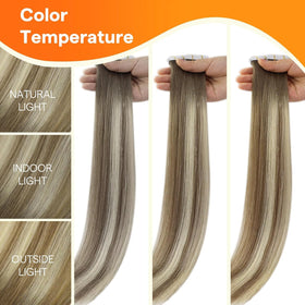 Extensions de cheveux Full Shine en cours d'application