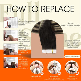 Extensions de cheveux Full Shine en différentes couleurs