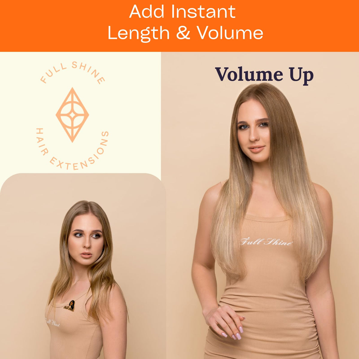 Extensions de cheveux Full Shine en différentes couleurs