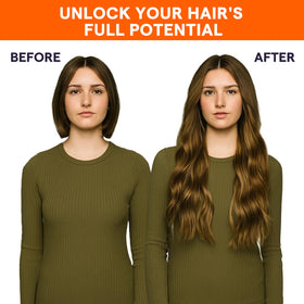 Extensions de cheveux Full Shine en installation, montrant la flexibilité d'ajustement