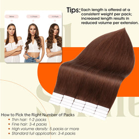 Extensions de cheveux Full Shine en Mocha Cannelle dans un cadre de salon