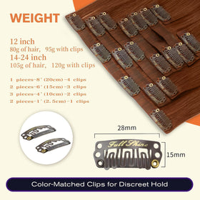 Extensions de cheveux Full Shine en paquet avec étiquette