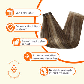 Extensions de cheveux Full Shine en paquet avec instructions