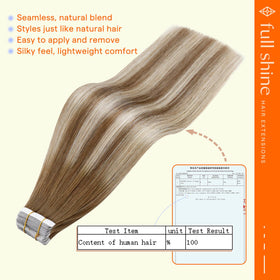 Extensions de cheveux Full Shine en paquet avec instructions d'installation