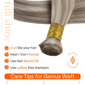 Extensions de cheveux Full Shine en utilisation lors d'une coiffure