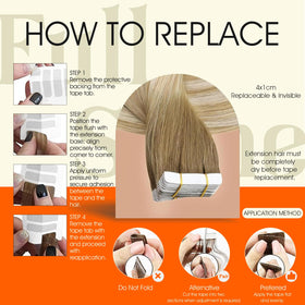 Extensions de cheveux Full Shine montrant la texture douce