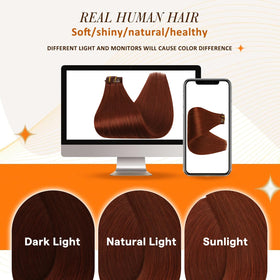 Extensions de cheveux Full Shine montrant la texture douce